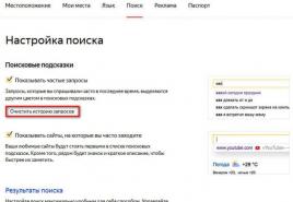 История запросов в Яндекс